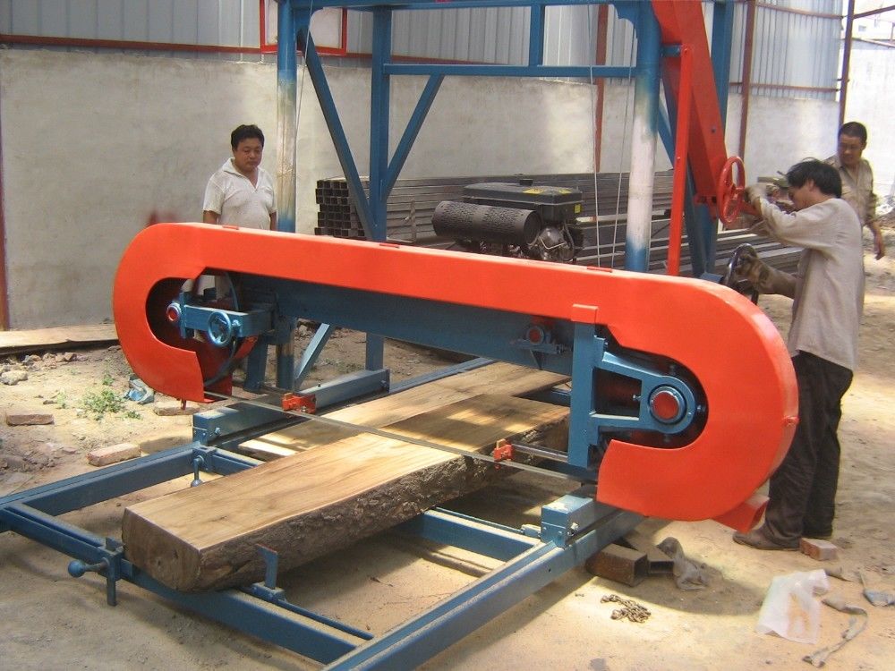 Timber Saw Mill ! Mini Woodworking Horizontal Bandsaw Sawmill Of