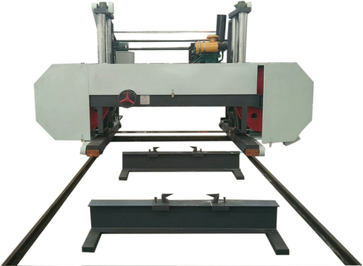 Large Horizontal Wood Cutting Band Sawmill For Sale /diesel engine