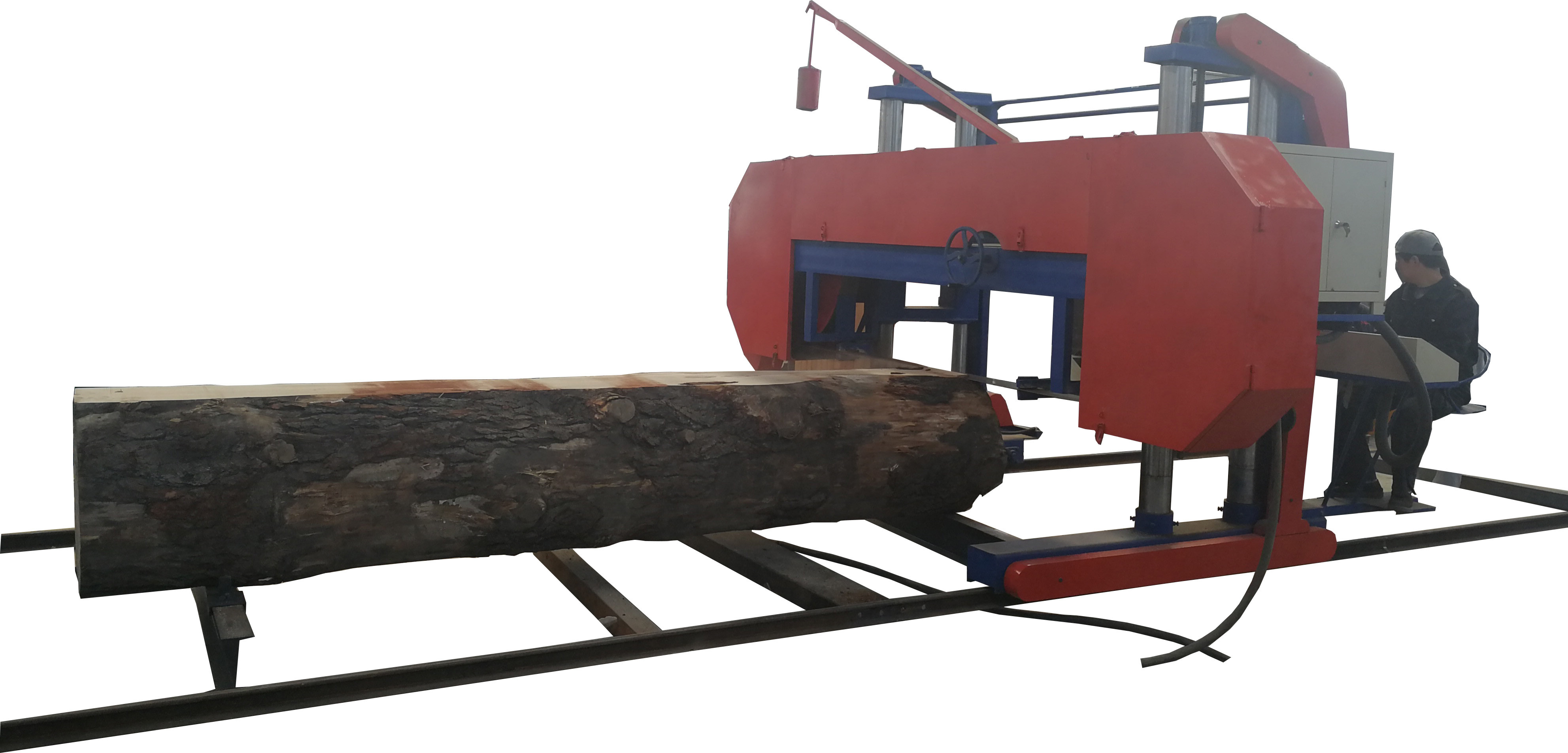Wood Log Splitter Mj1800 Mj2000 Horizontal Band Saw Large Log