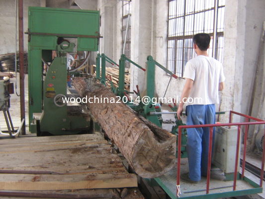 Round Log dia.1200mm used Vertical Band Saw Machine with log carriage/sports car