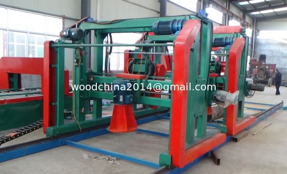 Vertical Horizontal Double Circular Saw Blades Angle Sawmill Machine Cutting Log Into Square Wood One Time
