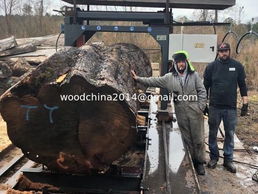 Horizontal Cutting Chainsaw Sawmill 2m Width Portable Chain Saw Mill