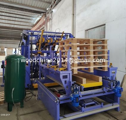 Automatic Wood Pallet Nailing Machine Pallet Maker Machine, Automatic pallet nailing machine with pneumatic operation
