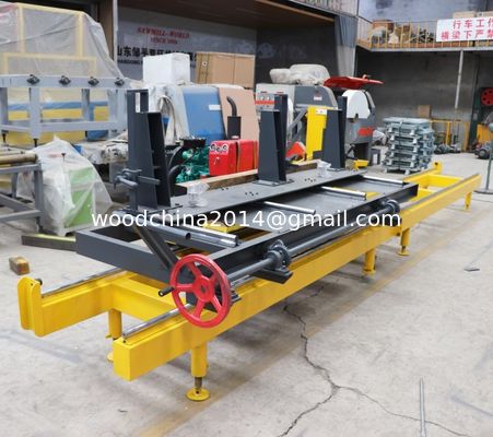 Woodworking  Diesel Portable Sawmill, Electric/Computer type Double Blades Circular Saw with carriage