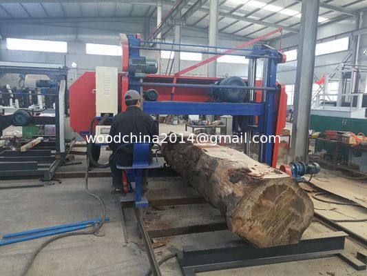 Big horizontal diesel wood saw mill / Heavy duty horizontal cutting large bandsaw mills