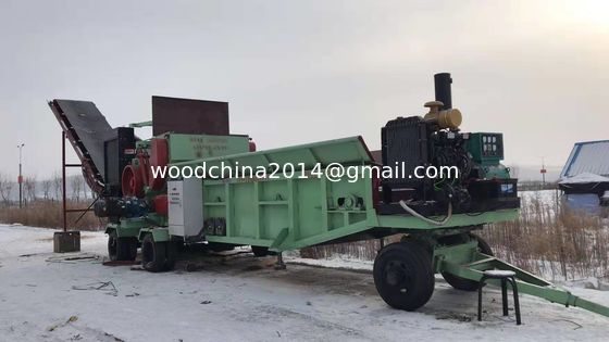 Heavy Duty Wood Chipper With 250 HP Diesel Engine for Large Capacity