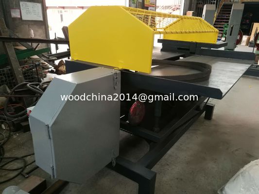 Old Wood Pallet Recycling Used Dismantling Machine with bimetal band saw blade