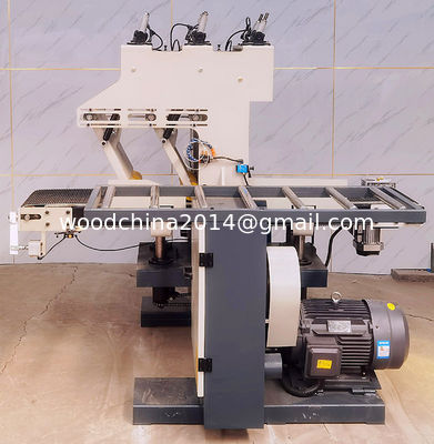 Woodworking Horizontal Band Resaw Machine With Return Conveyor Belt