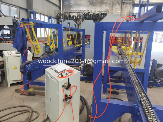 22KW Band Saw Lumber Mill 500mm Dia Twin Vertical Band Saw