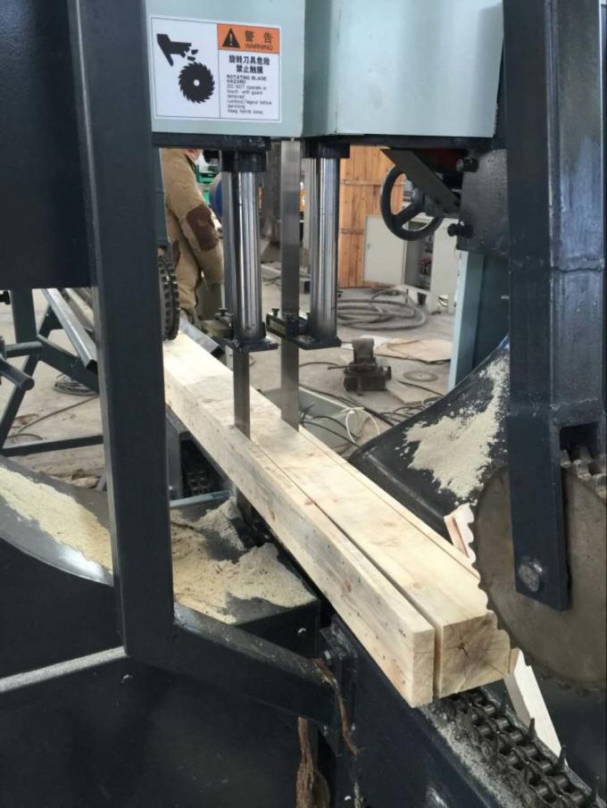 Dual Blade Saw CNC Wood Cutting Vertical Band Sawmill Tree Planks Cutting Machine