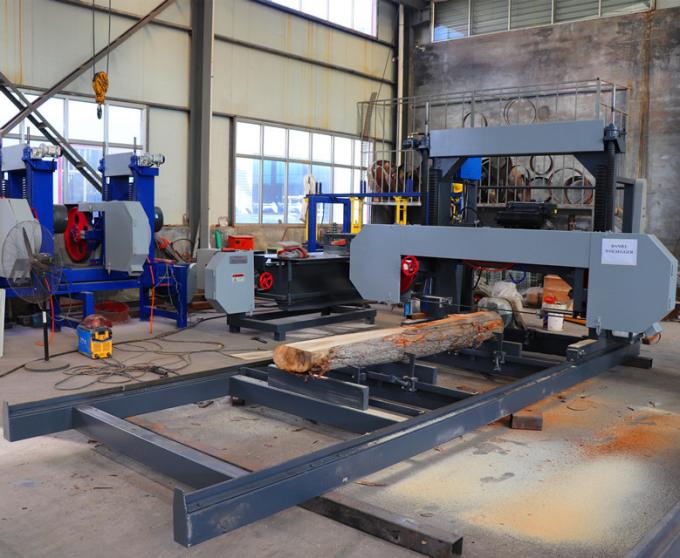 700mm MJ700P Mobile Bandsaw Mill ISO9001 Portable Lumber Mill