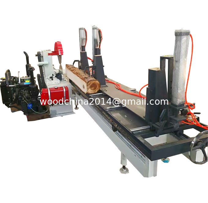 Computer automatic type twin blades sliding table circular sawmill