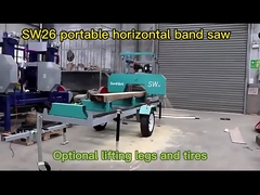 SW26G Portable Band Sawmill Machine For Wood Cutting