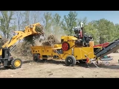 Heavy Duty Wood Chipper With 250 HP Diesel Engine for Large Capacity