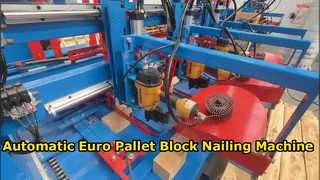 Automatic Euro Pallet Block Nailing Machine