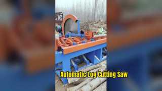 Automatic Log Cutting Saw / Automatic Feeding Crosscut Saw for Logs