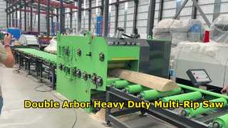 Industrial Double Arbor Heavy Duty Multi-Rip Saw