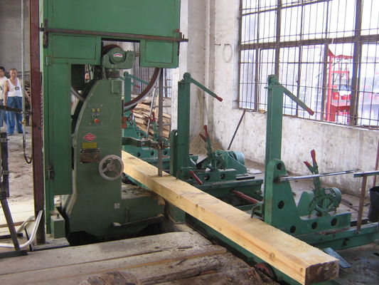 Vertical band sawmill with CNC carriage automatic wood cutting machine