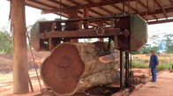 MJ2000 Heavy Duty Sawmill Machine, Horizontal Cutting Big Wood Saw Machine with control cabinet