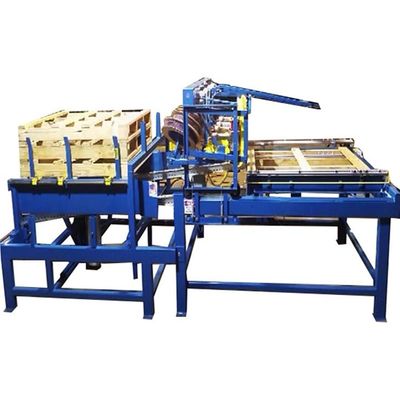 Pneumatic Semi Automatic Pallet Nailing Machine With Palletizer