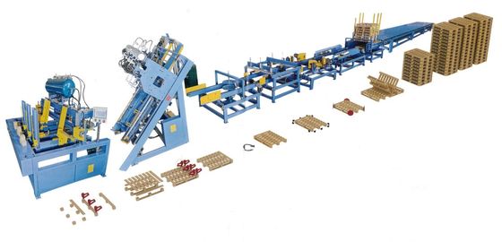 Pallet Making Machine, Pallet nailing table, wood pallet corner cutter