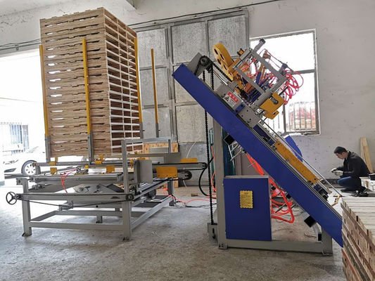 USA Style Wood Pallet Nailing Machine Wood Pallet Making Production Line