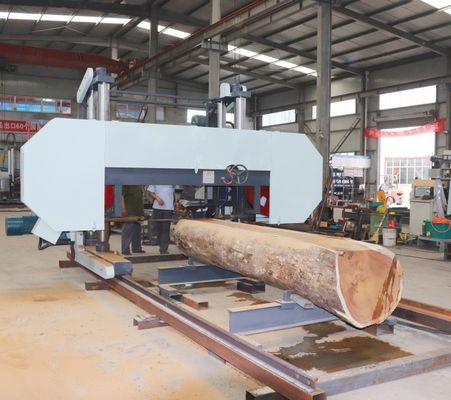 Large Size Horizontal Band Saw Mill Wood Bandsaw Wheels Sawmill For Logs In Diameter 2500mm