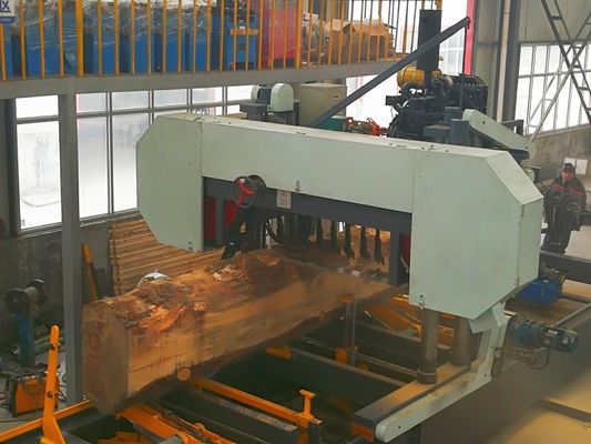 Large Diameter Log Cutting Used Heavy Duty Saw Hydraulic Horizontal Wood Band Sawmill Price