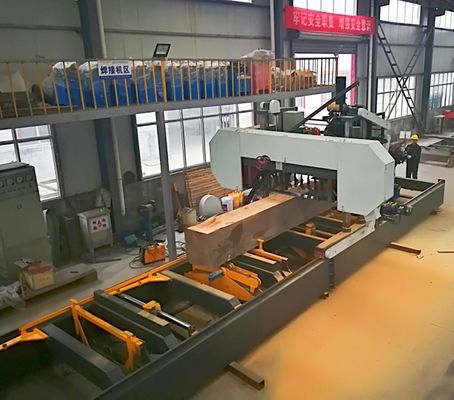 Large Diameter Log Cutting Used Heavy Duty Saw Hydraulic Horizontal Wood Band Sawmill Price