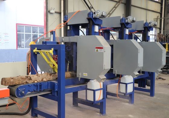 Multiple Heads Horizontal Resaw Bandsaw,Multi Blade Sawmill Machine 2 3 4 5 6 Heads Horizontal Resaw Bandsaw