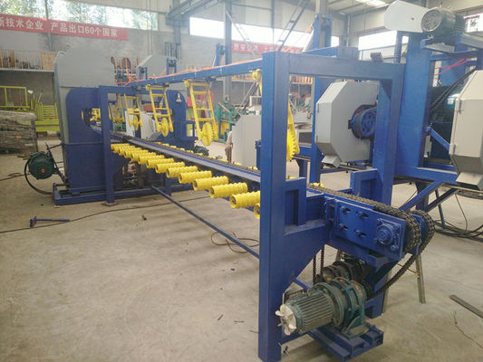 Double blade round logs cutting vertical band saw machine, twin bandsaw sawmill with touching screen