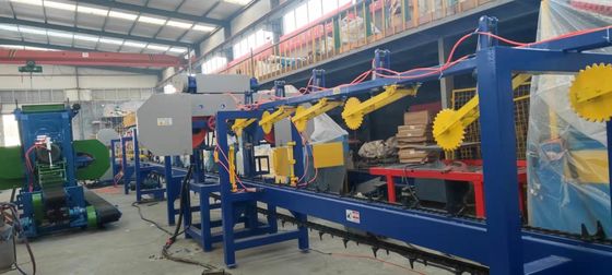 High-Production Bottom Slab Cutting Saw Mill with Industrial Sawmill Equipment