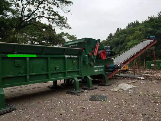 Customizable Mobile Horizontal Wood Chipper Shredder Dry And Wet Wood Log Branches Crusher