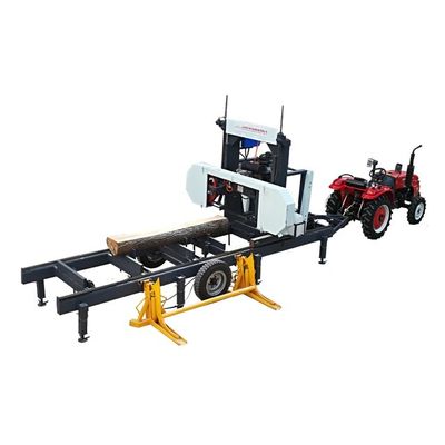 Automatic Hydraulic Bandsaw Machine Wood Band Saw Mill Machine Portable Sawmill