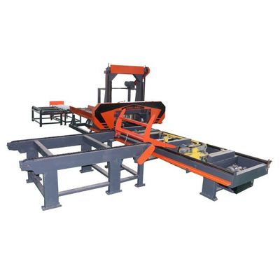 Hydraulic Portable Sawmill Wood Cutting Band Saw Machine, Sawmill in Hydraulic Operation