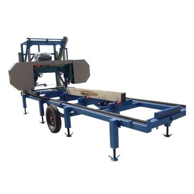 40 Inch Portable Band Sawmill Saw Mill Wood Saw Machines with 27hp Diesel Engine with Wheels