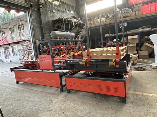 Automatic Wood Pallets Block Nailing Machines Nailer Pallet Machine To Make Wood Pallet