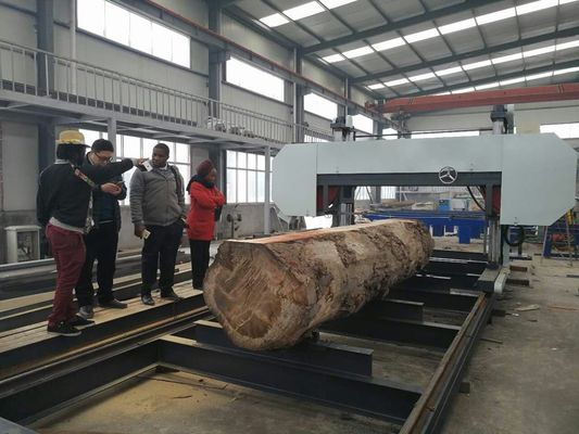 MJ2000 large size automatic wood cutting machine-Heavy Duty Large Size Horizontal Band Saw Mill