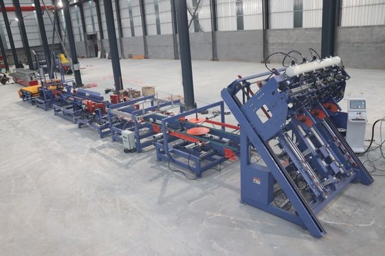 Block Making Pallet Nailing Machine Euro Style Pallet Nailer With 2 Nail Guns