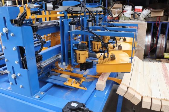 Wood Block Pallet Automatic Nailing Machine EPAL Pallet Feet Connection Nailer