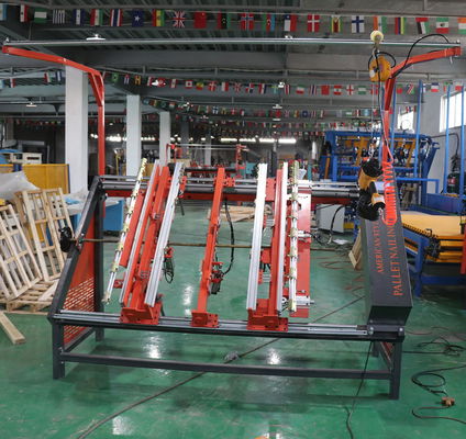 Pneumatic Pallet Nailing Table, Stringer Wood Pallet Nailing Machine, Pallet Making Machine