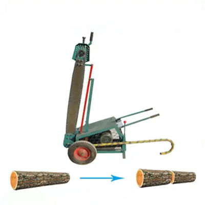 Portable Electric / Gagoline Wood Slasher Big Chain Saw Crosscut Saw For Log Diameter 2.4 Meters