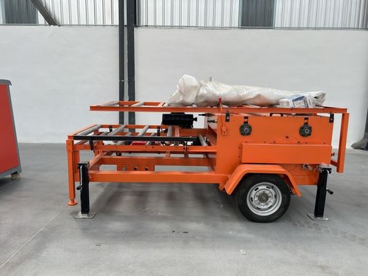 27HP Petrol powered Automatic Twin Blade Board Cutting Wood Edger Saw Machine with wheels for mobile