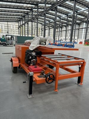 Gas/Petrol Engine Board Edger/ Portable Twin Blade Board Edger Wood Saw Machine