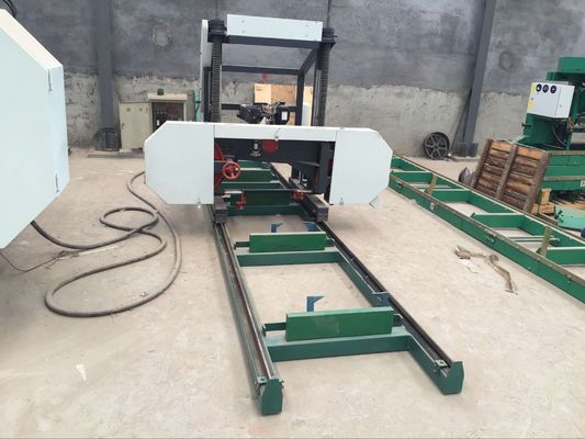 portable sawmill wood cutting band saw machine/ Horizontal wood cutting band saw sawmill