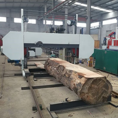 Heavy Duty Electric Horizontal Bandsaw Wood Mill Band Sawmill For Hardwood Cutting Machinery