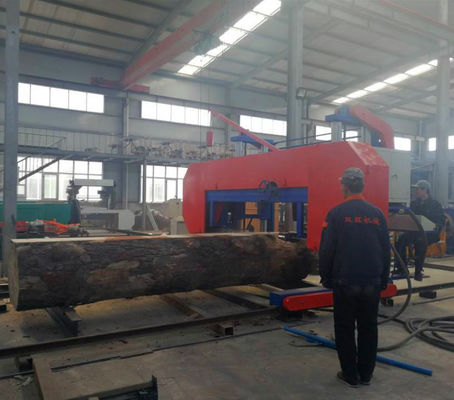 Heavy Duty Electric Horizontal Bandsaw Wood Mill Band Sawmill For Hardwood Cutting Machinery