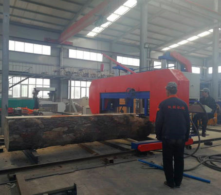 Heavy Duty Electric Horizontal Bandsaw Wood Mill Band Sawmill For Hardwood Cutting Machinery