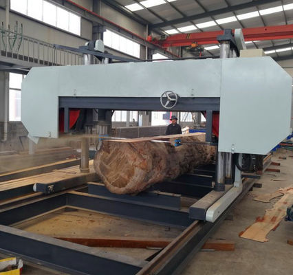 Heavy Duty Electric Horizontal Bandsaw Wood Mill Band Sawmill For Hardwood Cutting Machinery