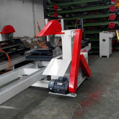 Computer automatic Twin Blades Circular Saw /Wood Sliading Table Circular Sawmill Machine